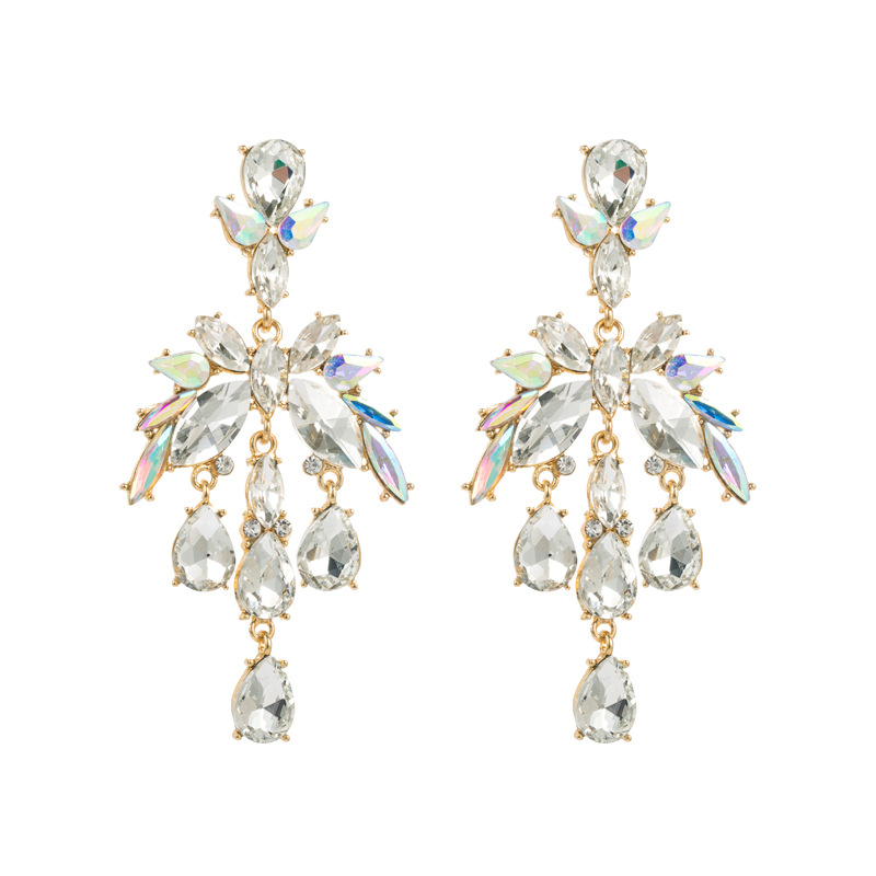 Fashion Jewelry Rhinestone Earrings For Women YWHME-691 