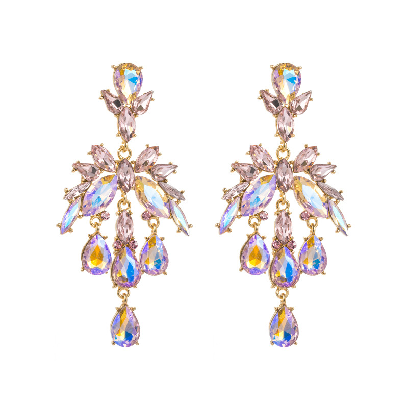 Fashion Jewelry Rhinestone Earrings For Women YWHME-691 