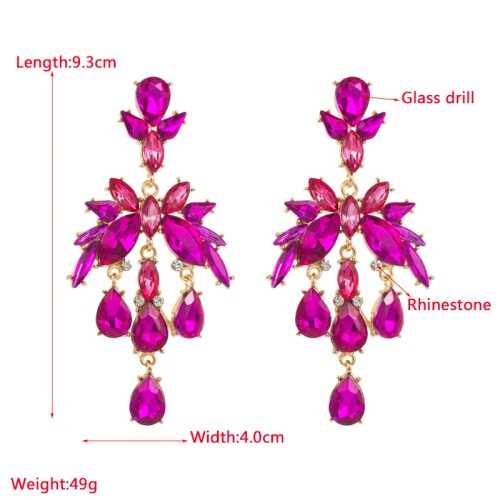 Fashion Jewelry Rhinestone Earrings For Women YWHME-691