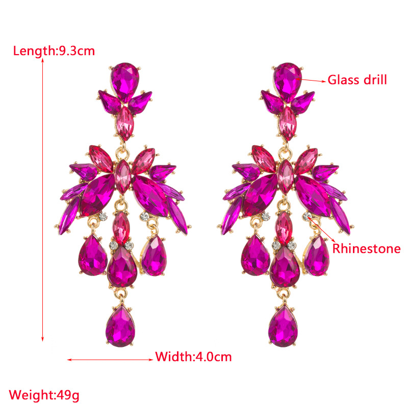 Fashion Jewelry Rhinestone Earrings For Women YWHME-691 