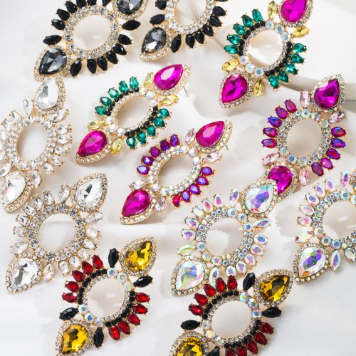 Fashion Jewelry Rhinestone Earrings For Women YWHME-693