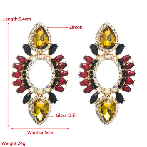 Fashion Jewelry Rhinestone Earrings For Women YWHME-693