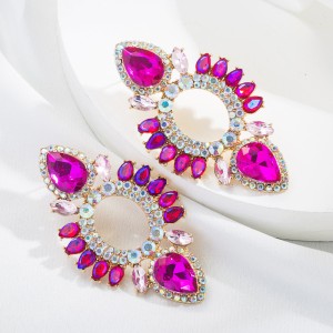 Fashion Jewelry Rhinestone Earrings For Women YWHME-693 