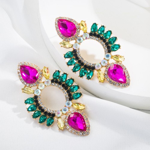 Fashion Jewelry Rhinestone Earrings For Women YWHME-693