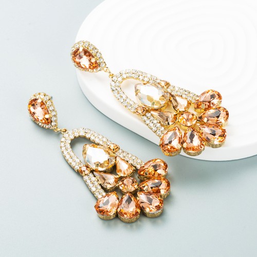 Fashion Jewelry Rhinestone Earrings For Women YWHME-694