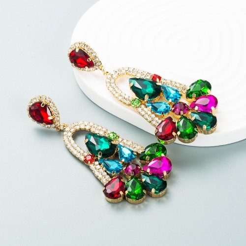 Fashion Jewelry Rhinestone Earrings For Women YWHME-694