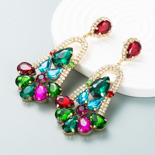 Fashion Jewelry Rhinestone Earrings For Women YWHME-694