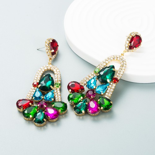 Fashion Jewelry Rhinestone Earrings For Women YWHME-694