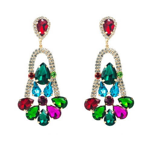 Fashion Jewelry Rhinestone Earrings For Women YWHME-694