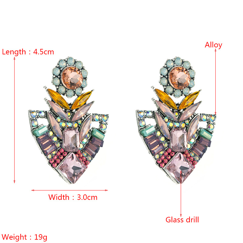 Fashion Jewelry Rhinestone Earrings For Women YWHME-695 