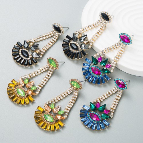 Fashion Jewelry Rhinestone Earrings For Women YWHME-696