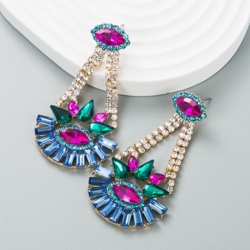 Fashion Jewelry Rhinestone Earrings For Women YWHME-696