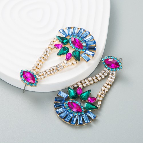 Fashion Jewelry Rhinestone Earrings For Women YWHME-696