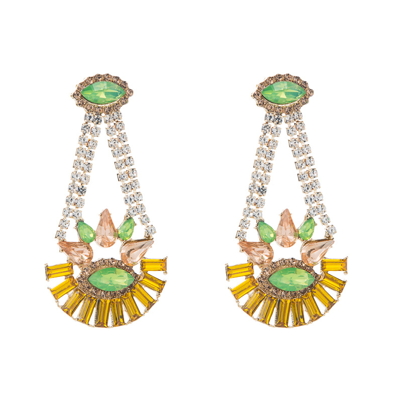 Fashion Jewelry Rhinestone Earrings For Women YWHME-696 