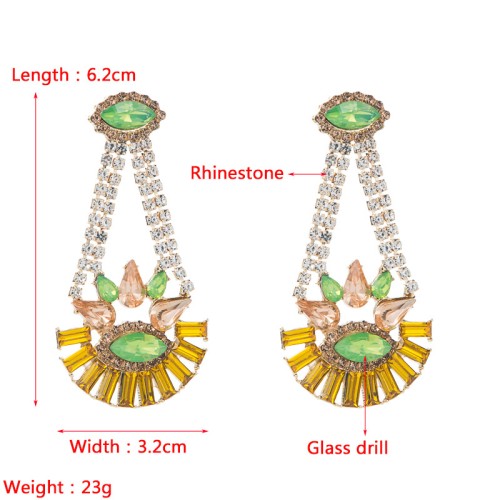 Fashion Jewelry Rhinestone Earrings For Women YWHME-696