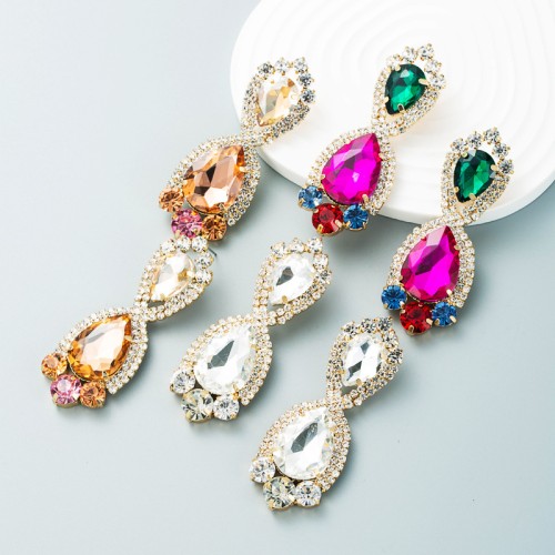 Fashion Jewelry Rhinestone Earrings For Women YWHME-697