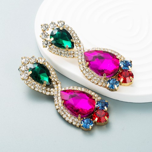 Fashion Jewelry Rhinestone Earrings For Women YWHME-697