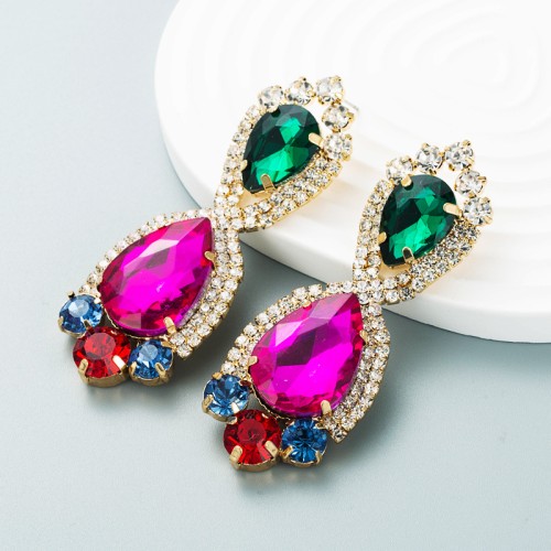 Fashion Jewelry Rhinestone Earrings For Women YWHME-697