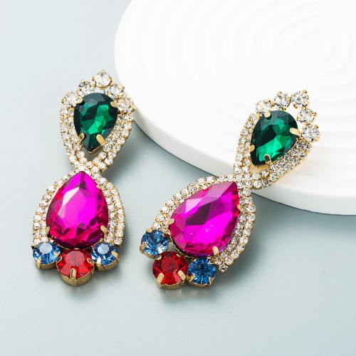 Fashion Jewelry Rhinestone Earrings For Women YWHME-697