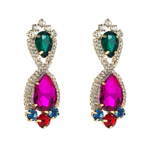 Fashion Jewelry Rhinestone Earrings For Women YWHME-697