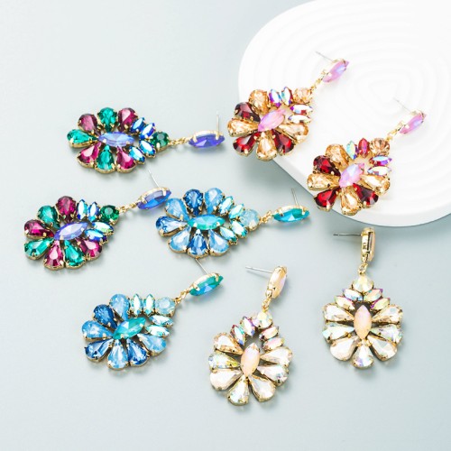 Fashion Jewelry Rhinestone Earrings For Women YWHME-698