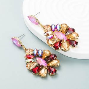 Fashion Jewelry Rhinestone Earrings For Women YWHME-698 