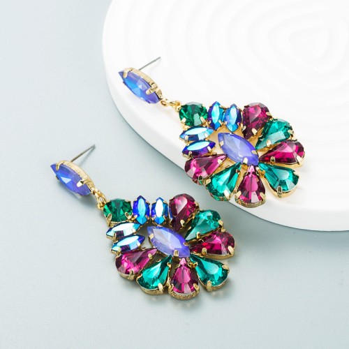 Fashion Jewelry Rhinestone Earrings For Women YWHME-698