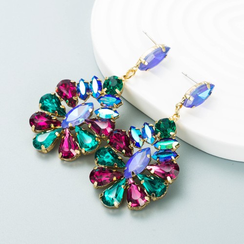 Fashion Jewelry Rhinestone Earrings For Women YWHME-698