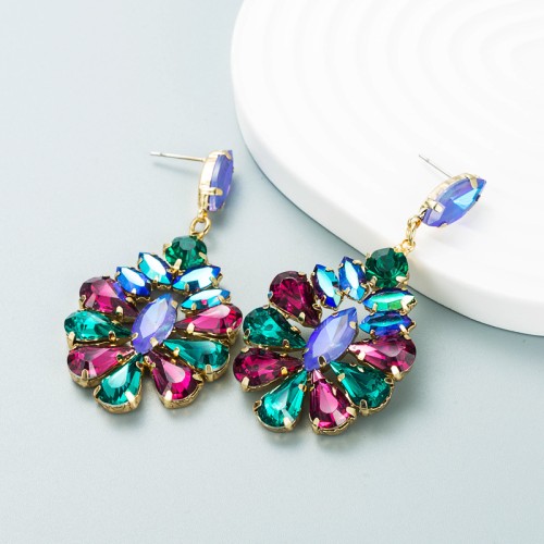 Fashion Jewelry Rhinestone Earrings For Women YWHME-698