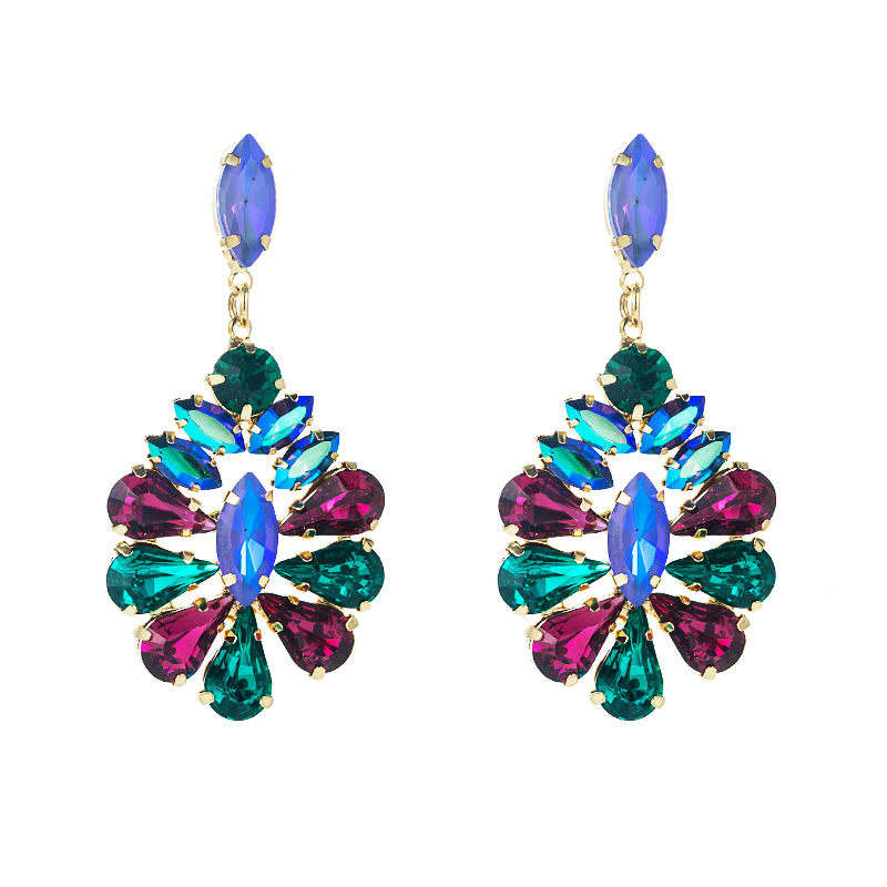 Fashion Jewelry Rhinestone Earrings For Women YWHME-698 