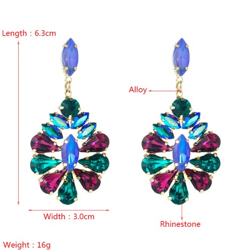 Fashion Jewelry Rhinestone Earrings For Women YWHME-698