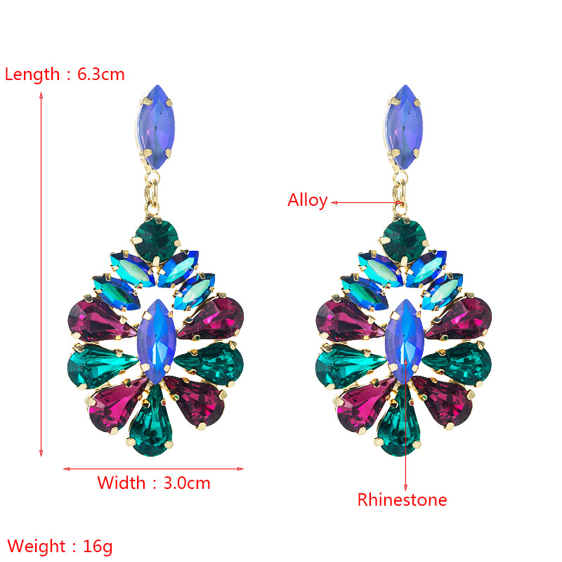 Fashion Jewelry Rhinestone Earrings For Women YWHME-698 