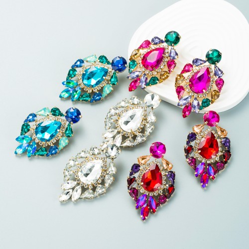 Fashion Jewelry Rhinestone Earrings For Women YWHME-699