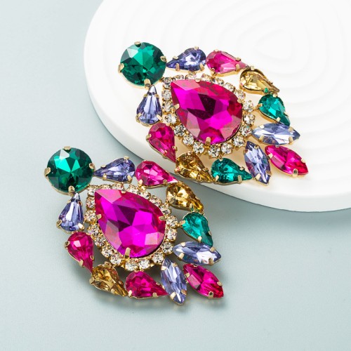 Fashion Jewelry Rhinestone Earrings For Women YWHME-699