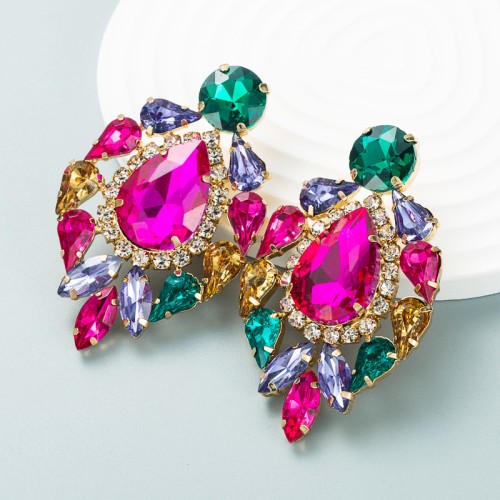 Fashion Jewelry Rhinestone Earrings For Women YWHME-699