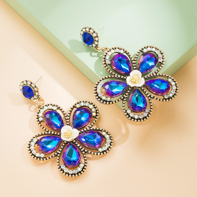 Fashion Jewelry Rhinestone Earrings For Women YWHME-700