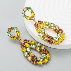 Fashion Jewelry Rhinestone Earrings For Women YWHME-702 