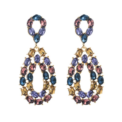 Fashion Jewelry Rhinestone Earrings For Women YWHME-702