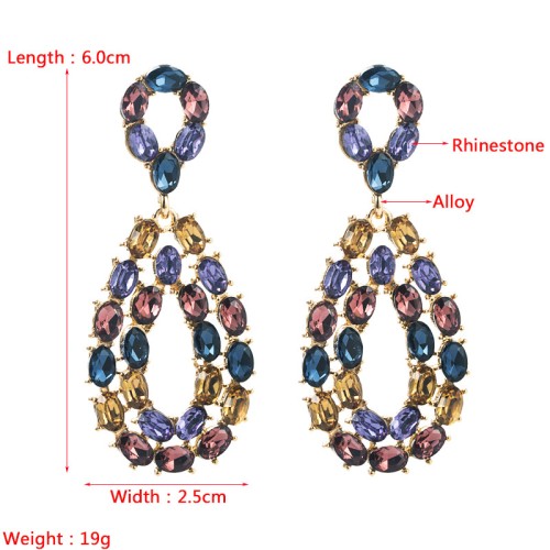 Fashion Jewelry Rhinestone Earrings For Women YWHME-702