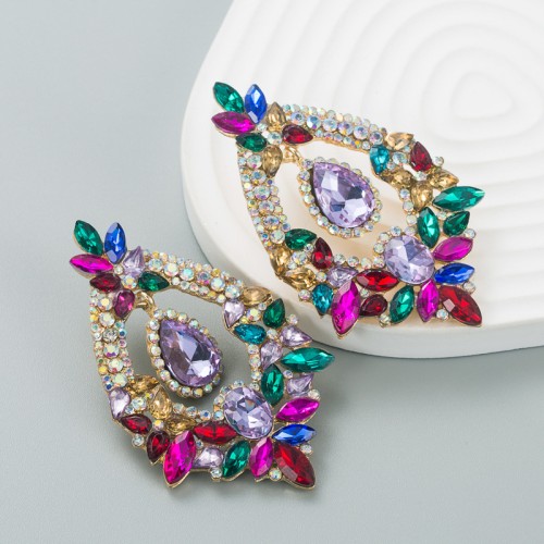 Fashion Jewelry Rhinestone Earrings For Women YWHME-703