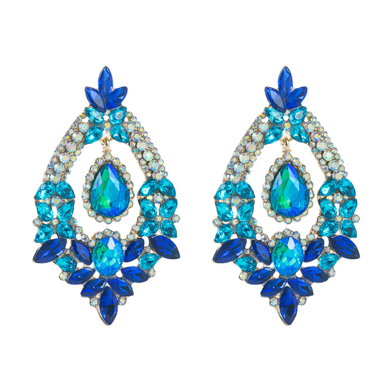 Fashion Jewelry Rhinestone Earrings For Women YWHME-703 