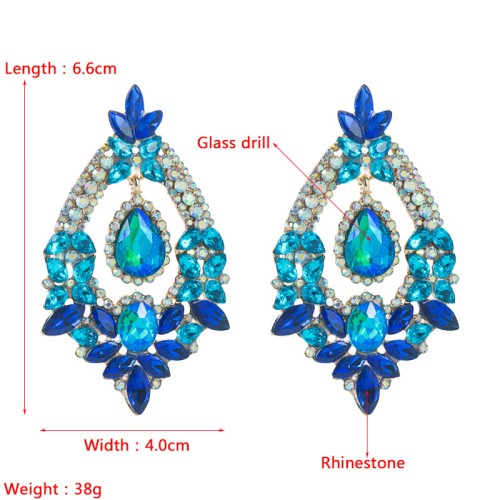 Fashion Jewelry Rhinestone Earrings For Women YWHME-703