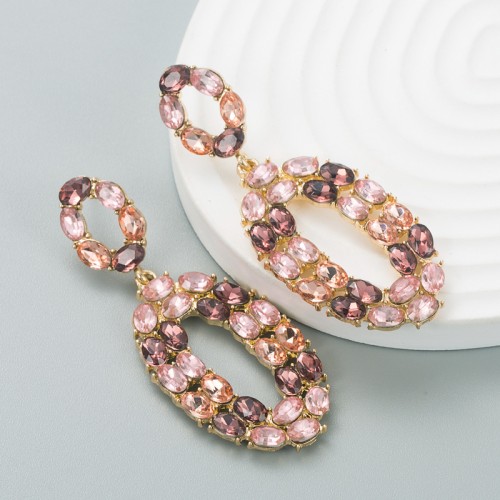 Fashion Jewelry Rhinestone Earrings For Women YWHME-704