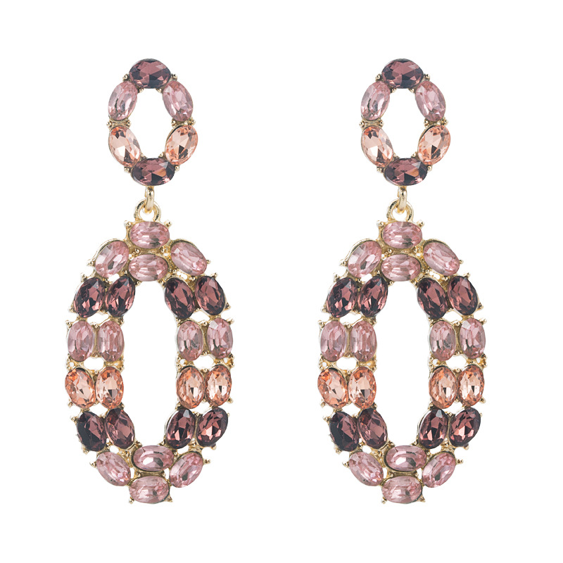 Fashion Jewelry Rhinestone Earrings For Women YWHME-704 