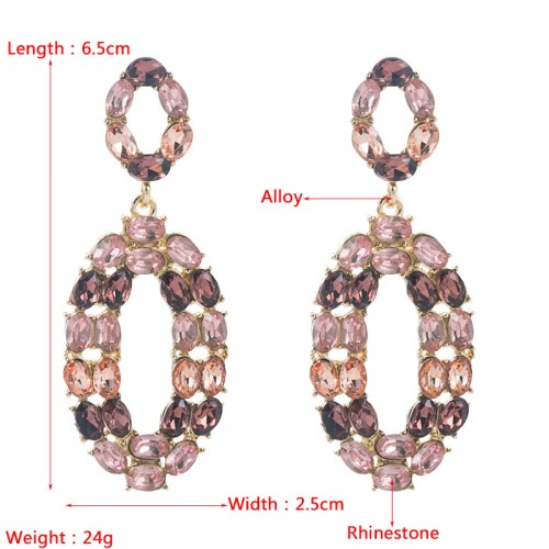 Fashion Jewelry Rhinestone Earrings For Women YWHME-704