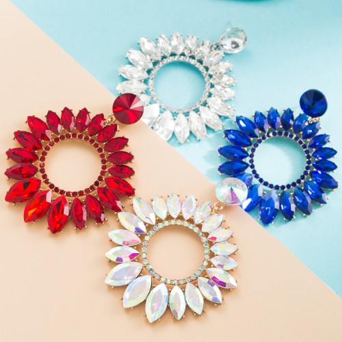 Fashion Jewelry Rhinestone Earrings For Women YWHME-705