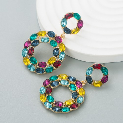 Fashion Jewelry Rhinestone Earrings For Women YWHME-706