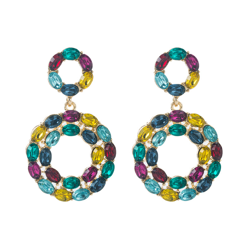 Fashion Jewelry Rhinestone Earrings For Women YWHME-706 