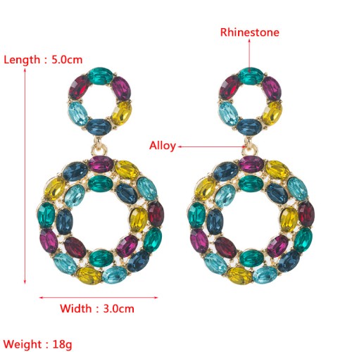 Fashion Jewelry Rhinestone Earrings For Women YWHME-706