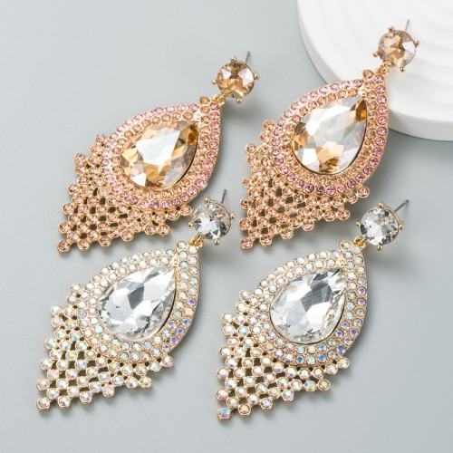 Fashion Jewelry Rhinestone Earrings For Women YWHME-707